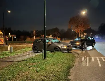 Botsing op kruising zonder gewonden