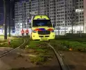 Ambulance vastgelopen tijdens inzet