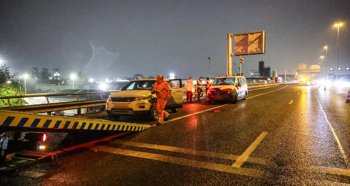 Brandstichting leidt tot ongeval op snelweg