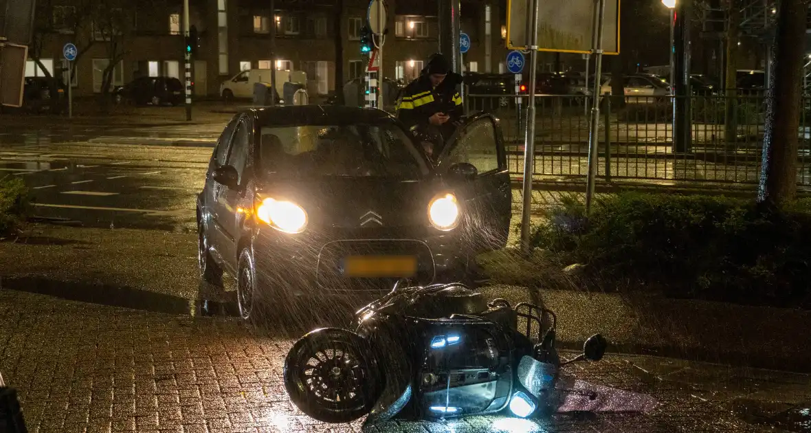 Scooter en automobilist betrokken bij ongeval