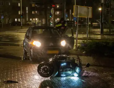 Scooter en automobilist betrokken bij ongeval