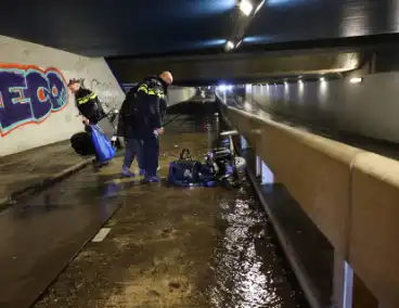 Scooter en scootmobiel botsen op fietspad