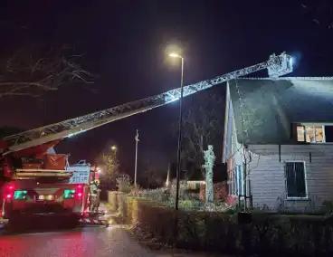 Brandweer inzet na melding van schoorsteenbrand