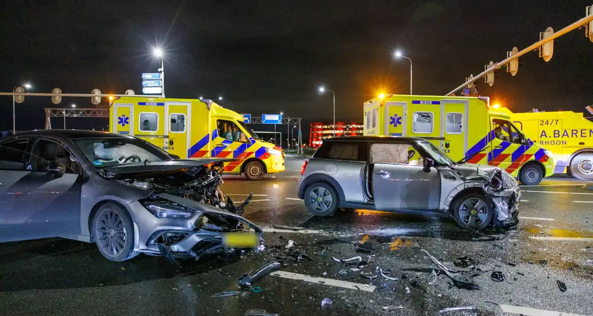 Ernstig ongeval met meerdere gewonden bij aanrijding