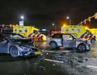 Ernstig ongeval met meerdere gewonden bij aanrijding