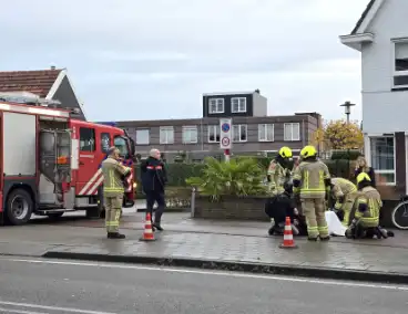 Fietser raakt bekneld bij ongeval