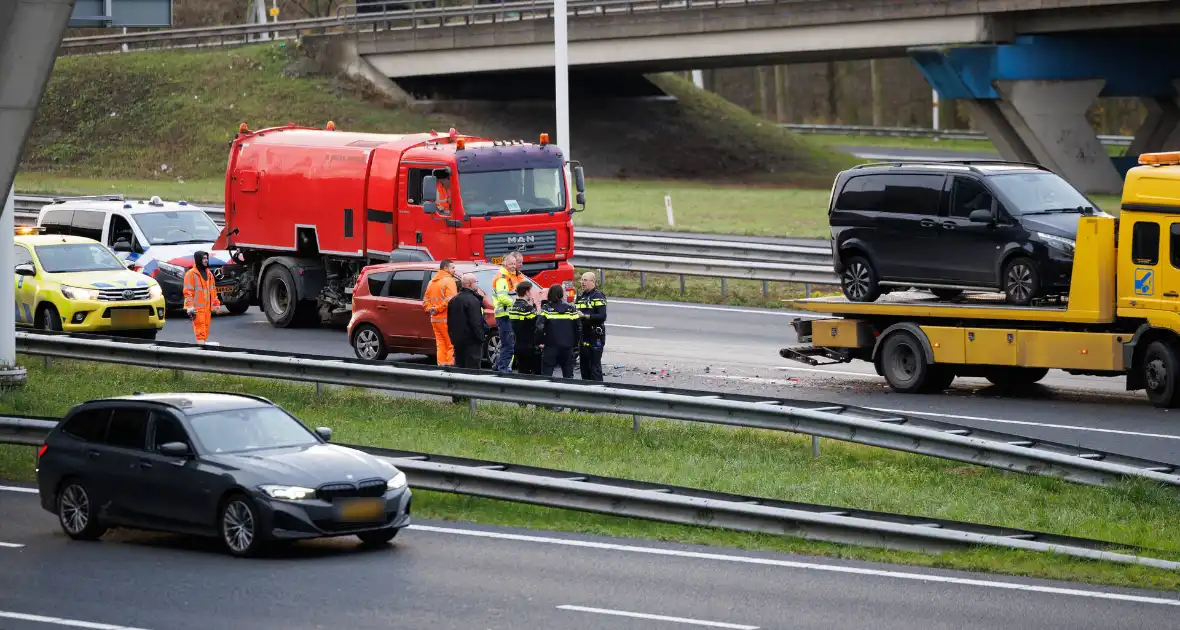 Meerdere auto's betrokken bij ongeval op snelweg