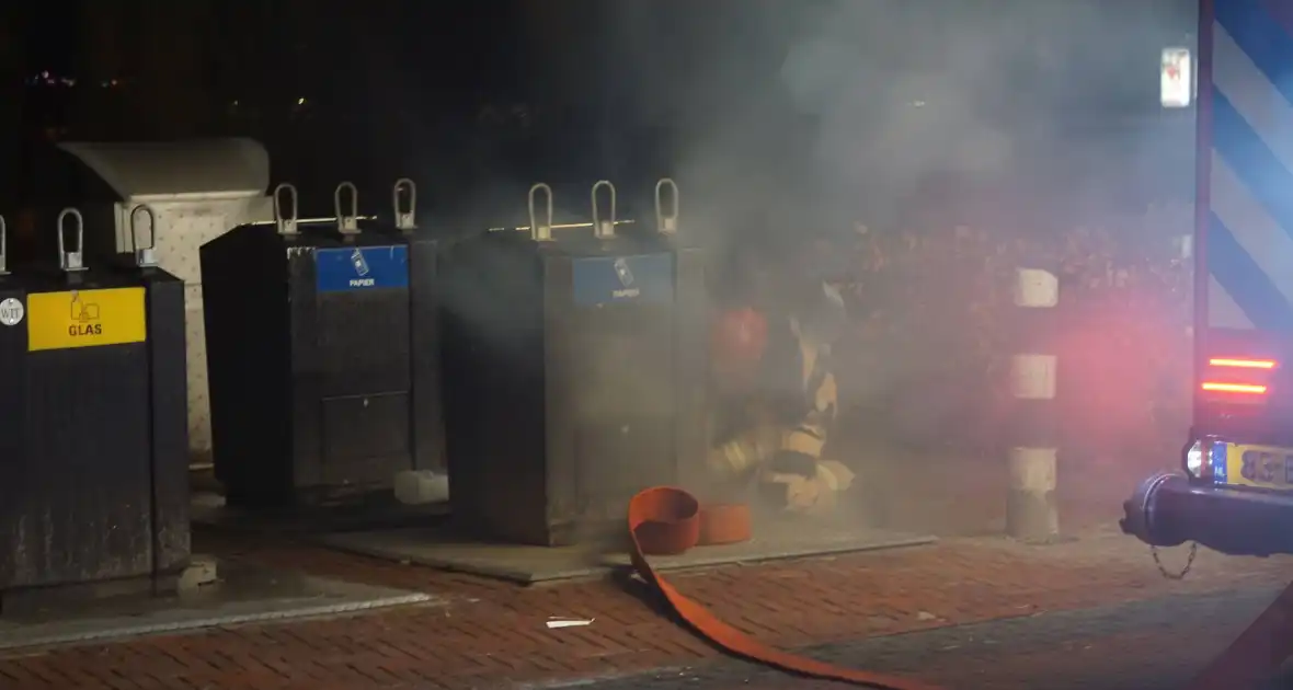 Vuur in ondergrondse container gedoofd