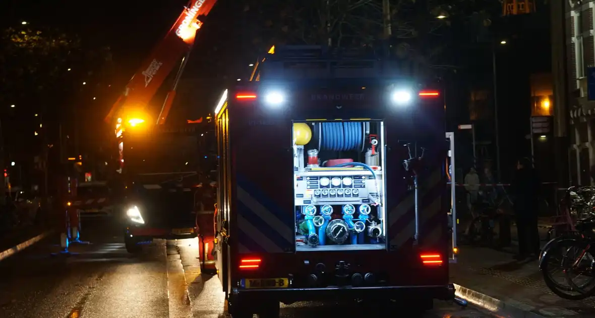 Woningbrand in studentenhuis geblust