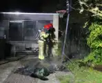 Containers afgebrand door vuurwerk
