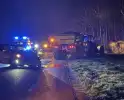 Botsing tussen auto en trekker leidt tot tijdelijke wegafsluiting