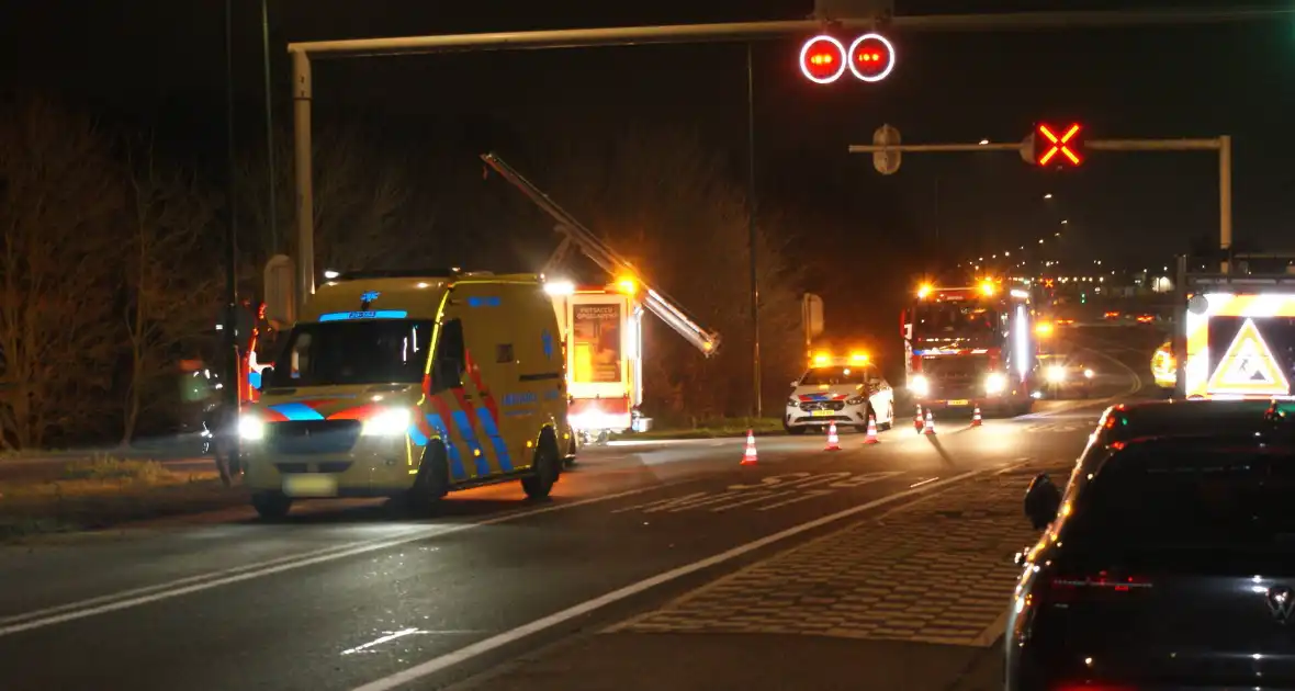 Bestuurder raakt gewond bij ongeval
