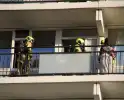 Woningbrand op zesde etage van flat