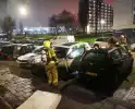 Auto's zwaar beschadigd door brand