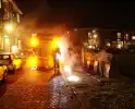 Containerbrand aangestoken met vuurwerk