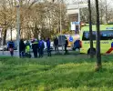 Aanrijding tussen auto en scootmobiel