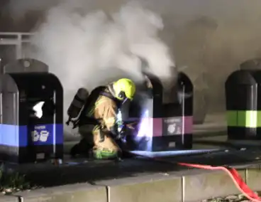 Containerbrand veroorzaakt rookoverlast