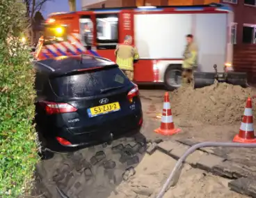 Sinkhole door waterlekkage zorgt voor problemen