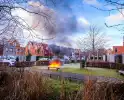 Speelhuisje in brand door vuurwerk