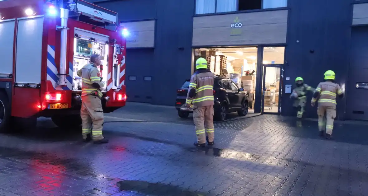 Rookontwikkeling door industriebrand