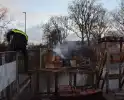 Beginnende brand geblust door politie