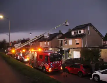 Brand in schoorsteen snel geblust