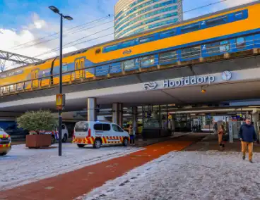 Aanrijding tussen persoon en trein veroorzaakt verkeersstremming