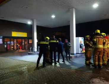 Rookontwikkeling bij tankstation
