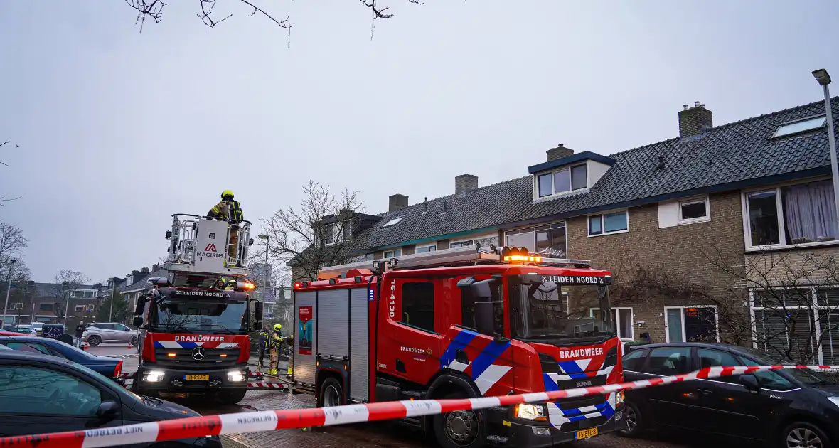Bewoners niet thuis tijdens zolderbrand