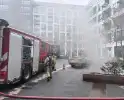Brand in parkeergarage zorgt voor grote inzet brandweer