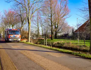 Brand in boerderij leidt tot rookinhalatie