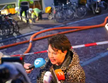 Explosie veroorzaakt brand in woning