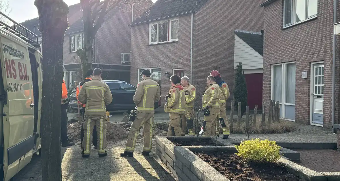 Gaslek gedicht tijdens graafwerkzaamheden - Foto 7