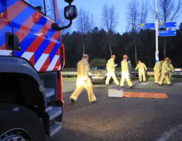 Ongeval tussen vrachtwagen en personenauto leidt tot gewonde