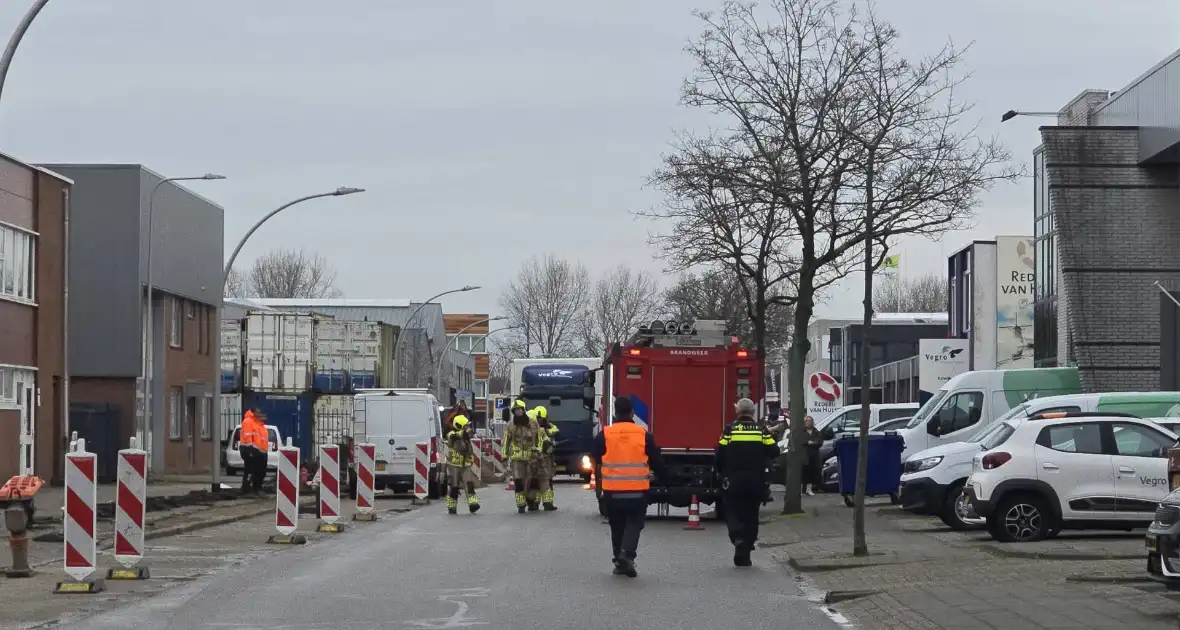 Controle na gaslucht in winkelpand