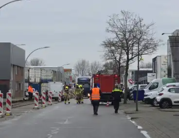 Controle na gaslucht in winkelpand