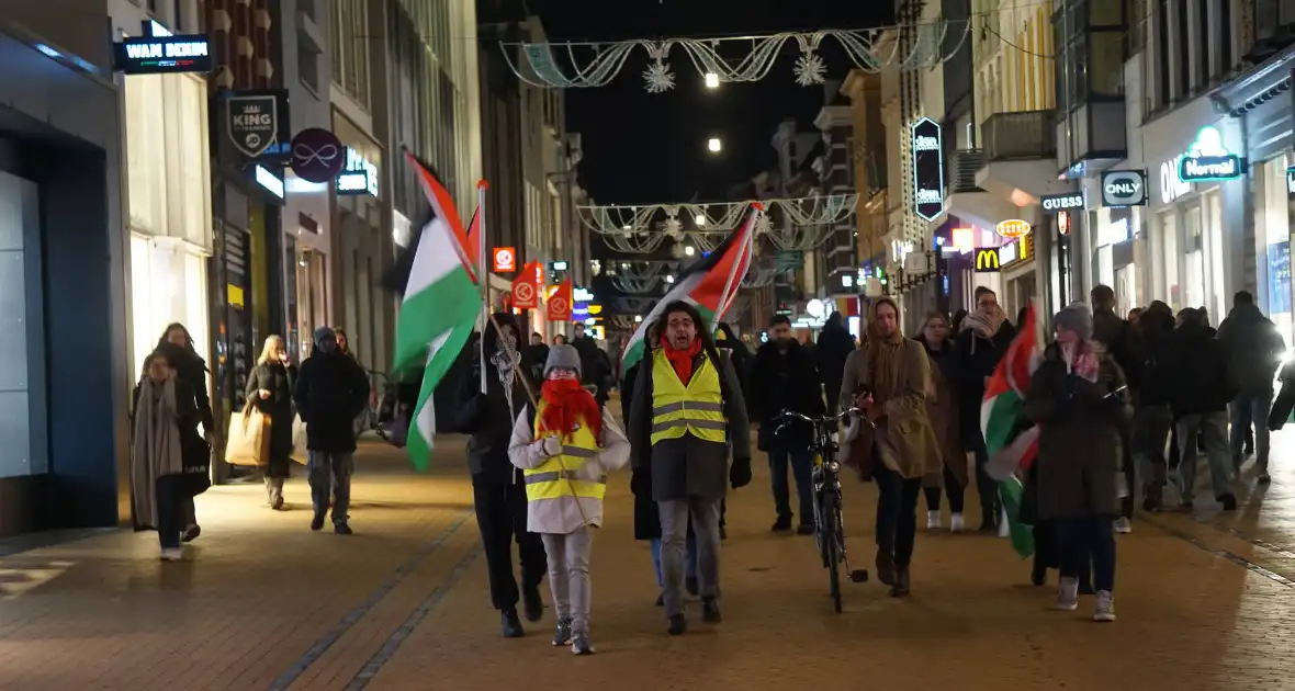 Demonstratie trekt aandacht in centrum