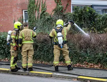 Buitenbrand in tuin snel geblust