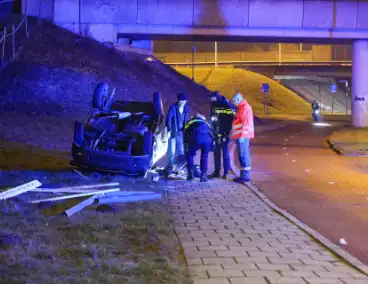 Jongeman belandt op zijn kop na ongeval