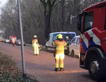 Geen vlammen of rook bij voertuigbrand