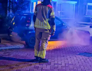 Brand in auto veroorzaakt alarm