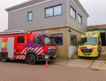 Bedrijfsongeval leidt tot gewonde en spoedhulp