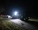 Frontale aanrijding tussen tractor en auto