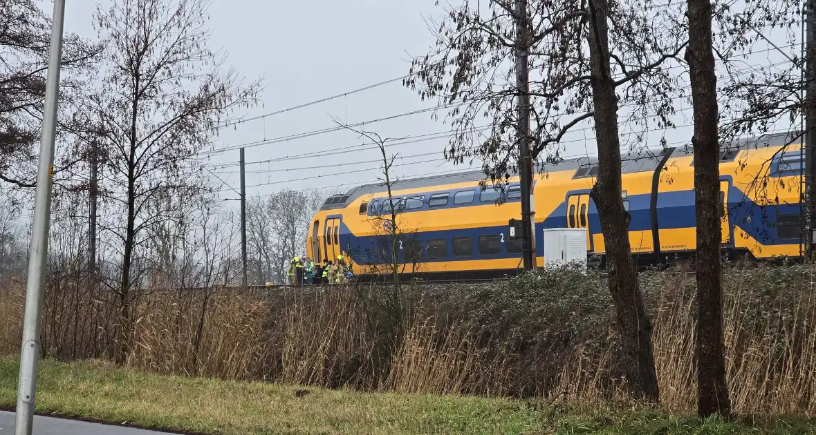 Aanrijding tussen trein en persoon