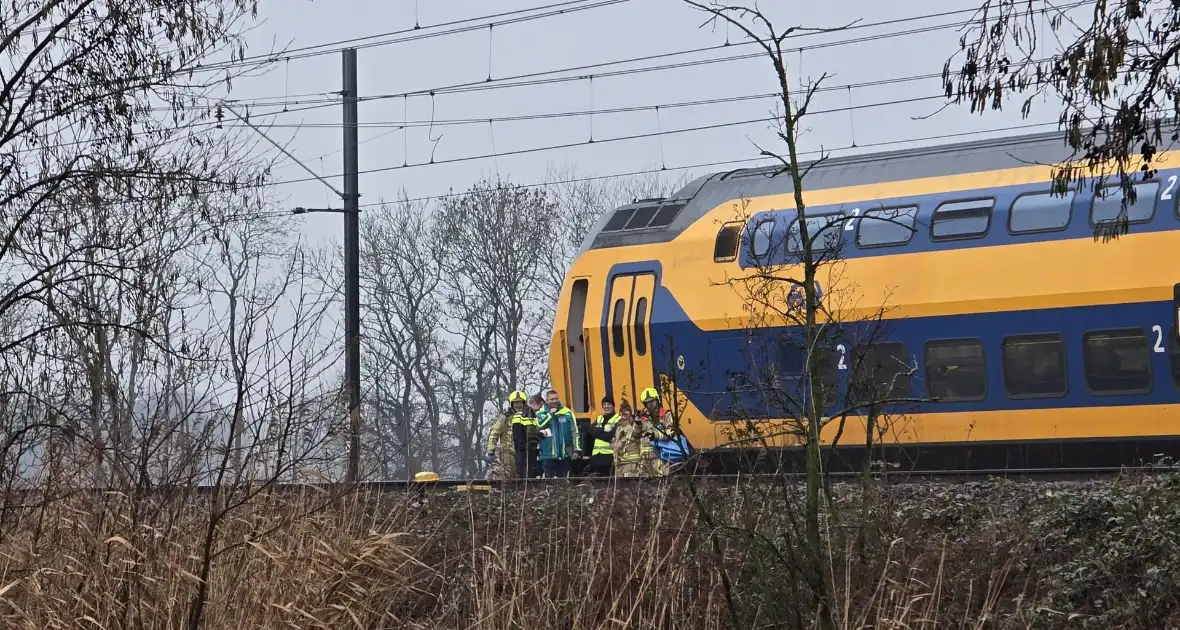 Aanrijding tussen trein en persoon - Foto 1