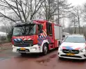 Brand in afvalcontainer bij hockeyvereniging