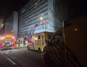 Brand in flatwoning vroeg in de ochtend