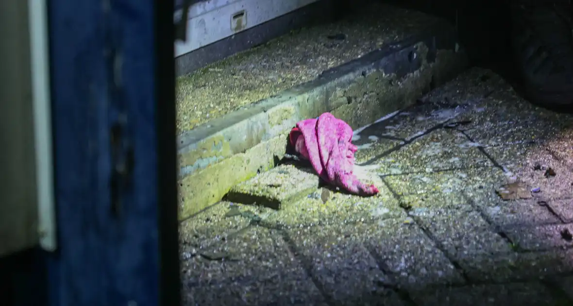 Bestelbusje in brand bij autobedrijf - Foto 12