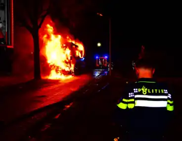 Brand in vrachtwagen zonder hinder