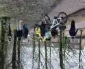 Hoofdletsel na botsing tussen fietsers